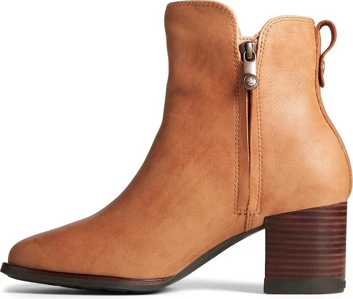 Sperry Seaport Heel Women's Shoes Tan : 6 M (B), Leather - Image 5