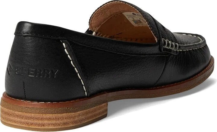 Sperry Seaport Penny Women's Shoes Black 4 : 5 M (B), Leather - Image 4