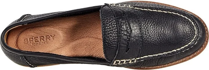 Sperry Seaport Penny Women's Shoes New Black : 5 M (B), Leather - Image 2