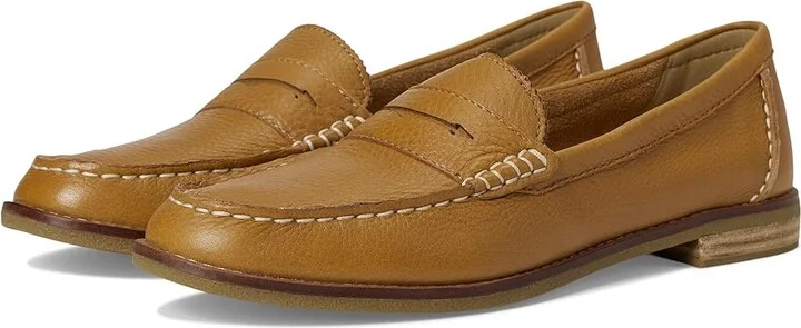 Sperry Seaport Penny Women's Shoes New Tan : 5 M (B), Leather