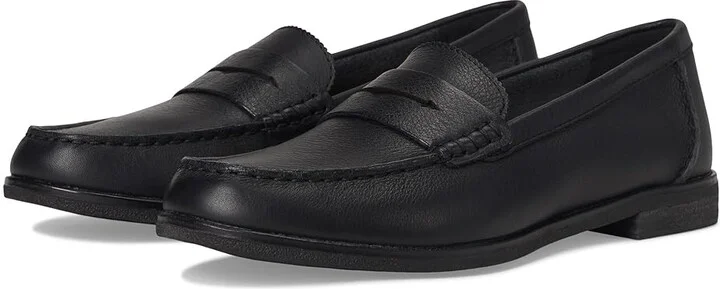 Sperry Seaportpenny Women's Flat Shoes Black/Black : 10 M (B), Leather