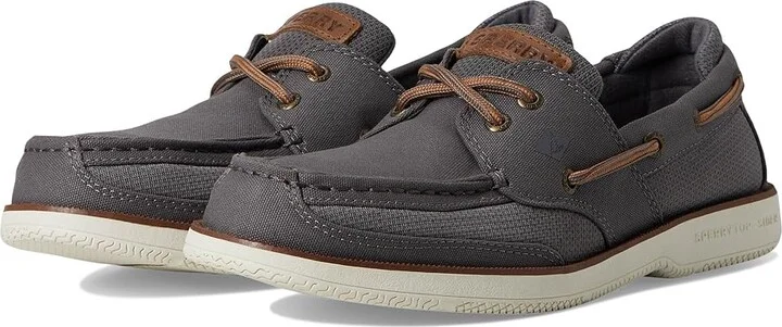 Sperry Surveyor 2-Eye Men's Shoes Grey : 12 M (D), Leather/Mesh
