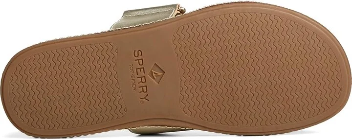 Sperry Waveside Plushwave Slide Women's Shoes Platinum : 8 M (B), Leather - Image 3