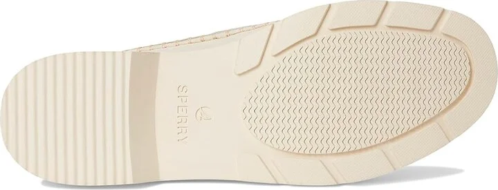 Sperry Wells Boat Women's Flat Shoes Cream : 6.5 M (B), Leather - Image 3