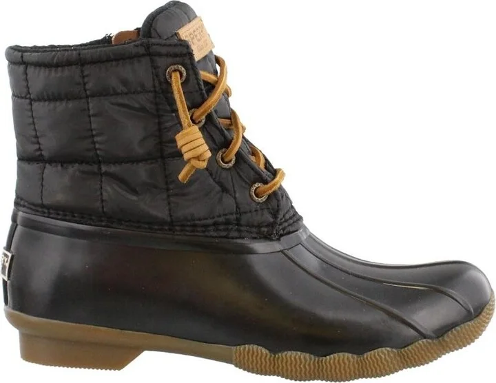 Sperry womens Saltwater Shiny Quilted Rain Boot