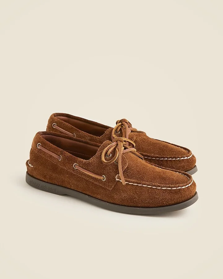 Sperry® X J.Crew Authentic Original unisex two-eye boat shoes in roughout suede