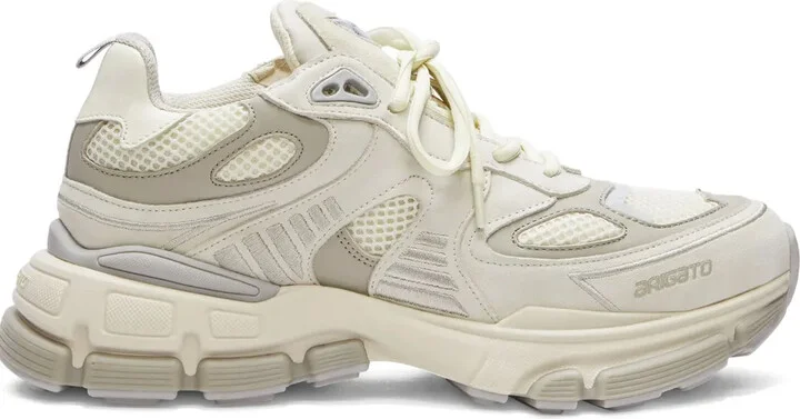 Sphere panelled lace-up trainers