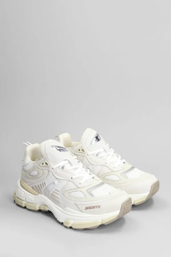Sphere Runner Sneakers In Grey Leather And Fabric - Image 2