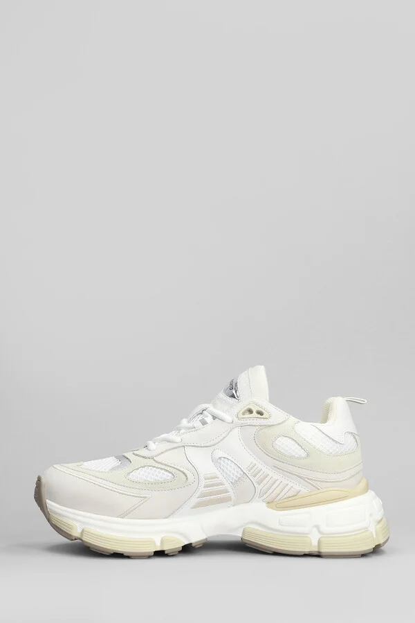 Sphere Runner Sneakers In Grey Leather And Fabric - Image 3