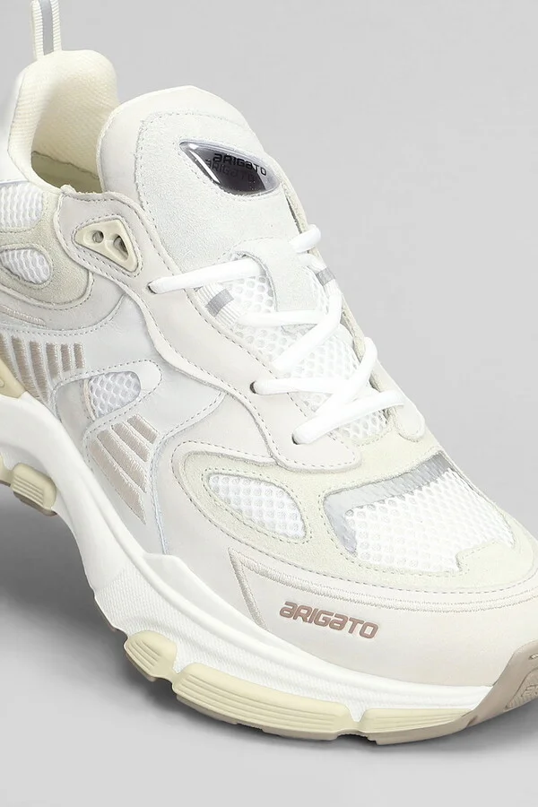 Sphere Runner Sneakers In Grey Leather And Fabric - Image 5