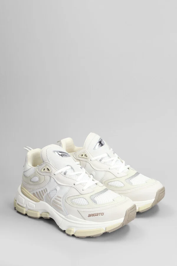 Sphere Runner Sneakers In Grey Leather And Fabric - Image 2