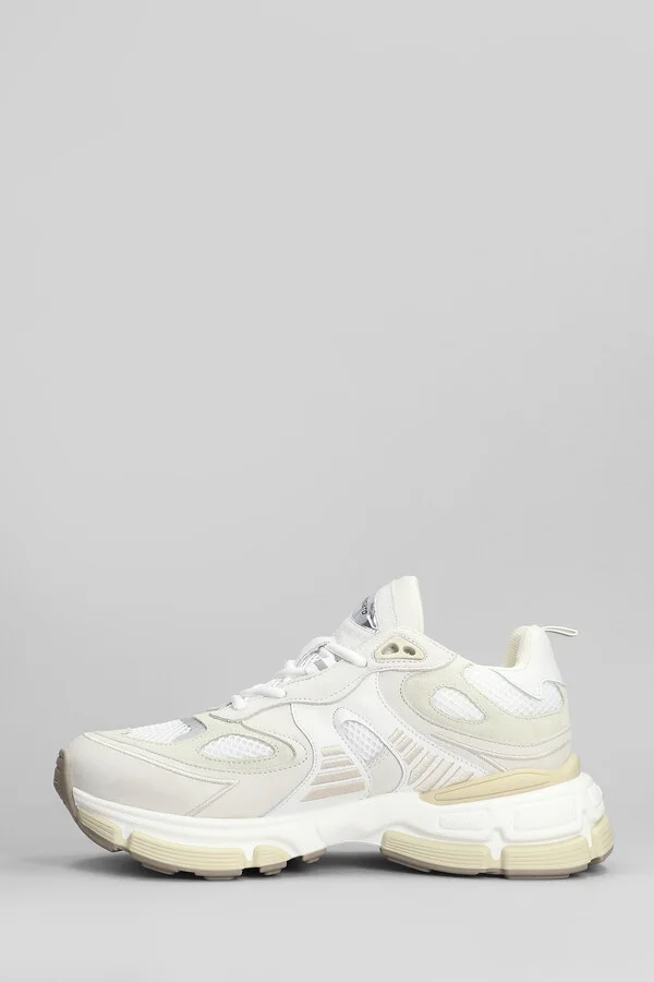 Sphere Runner Sneakers In Grey Leather And Fabric - Image 3