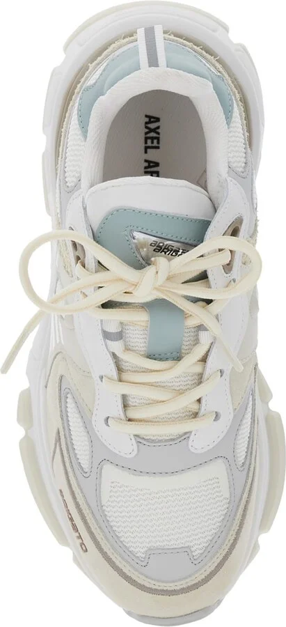'sphere Running' Multicolor Sneakers With Chunky Sole And Logo On Tongue In Leather And Fabric Blend Woman - Image 4