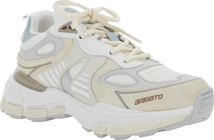'Sphere Running' Multicolor Sneakers With Chunky Sole And Logo On Tongue In Leather And Fabric Blend Woman - Image 2
