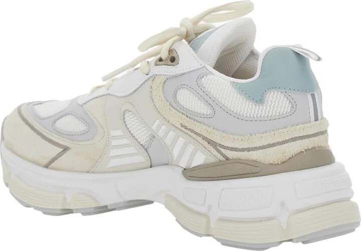 'Sphere Running' Multicolor Sneakers With Chunky Sole And Logo On Tongue In Leather And Fabric Blend Woman - Image 3