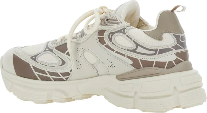 'Sphere Trip Running' Beige Sneakers With Chunky Sole And Logo On Tongue In Leather And Fabric Blend Woman - Image 3