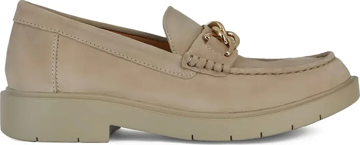 Spherica chain-link suede loafers