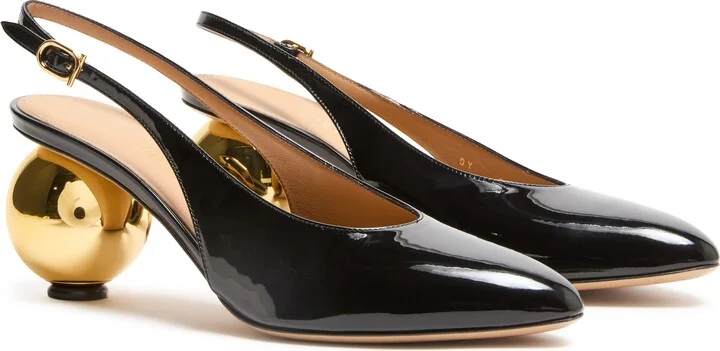 Spherical heel slingback pumps - Image 3