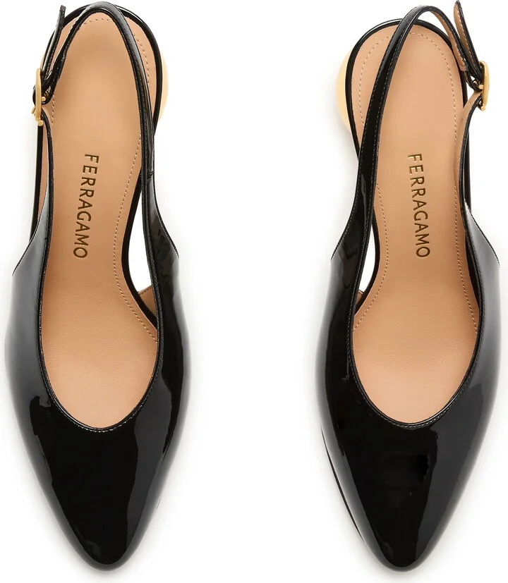 Spherical heel slingback pumps - Image 5