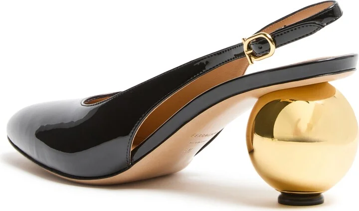 Spherical heel slingback pumps - Image 6