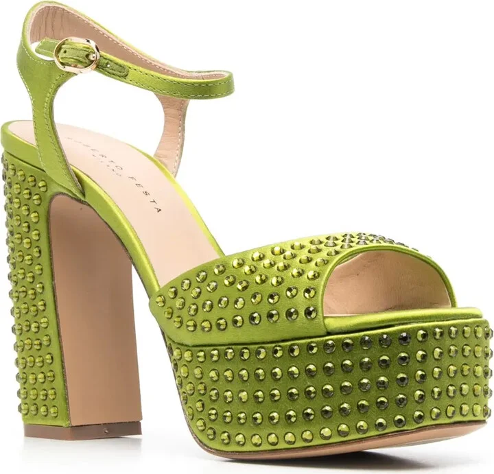 Spike-Detail 125mm Heeled Sandals - Image 2