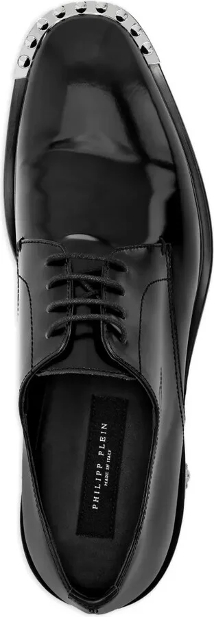 Spike-Detail Leather Derby Shoes - Image 4