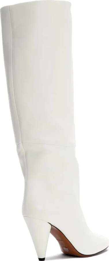 Spike leather knee-high boots - Image 3