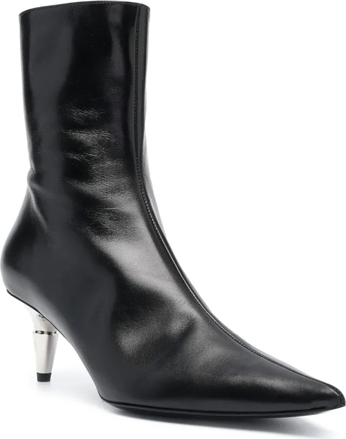 Spike pointed-toe ankle boots - Image 2