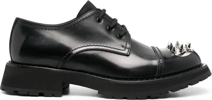 spike-stud Derby shoes