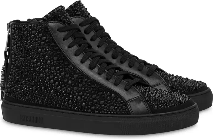 Spike-Stud Hi-Top Sneakers - Image 2