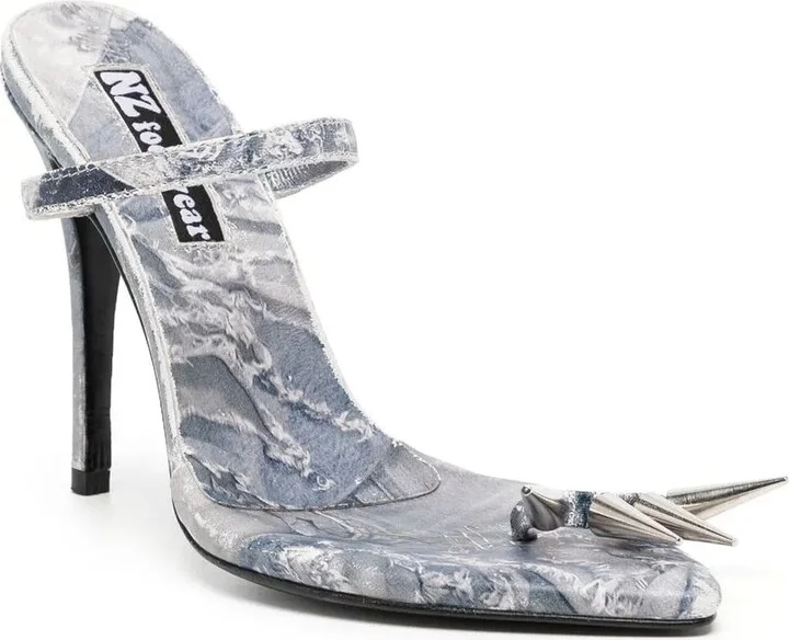 Spike-Toe Heeled Sandals - Image 2