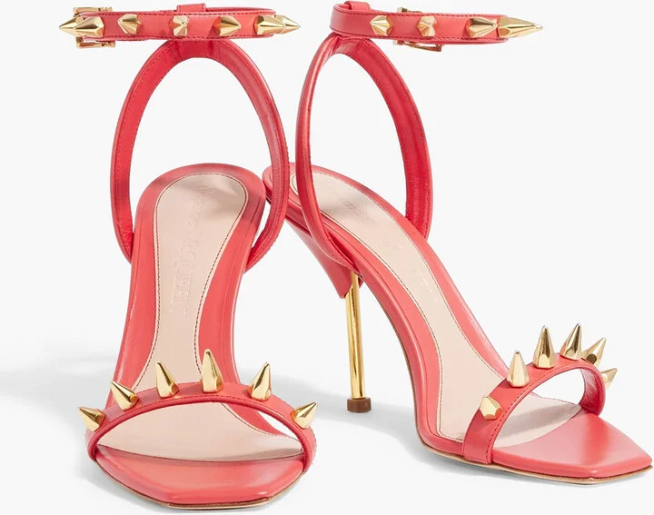 Spiked leather sandals - Image 2