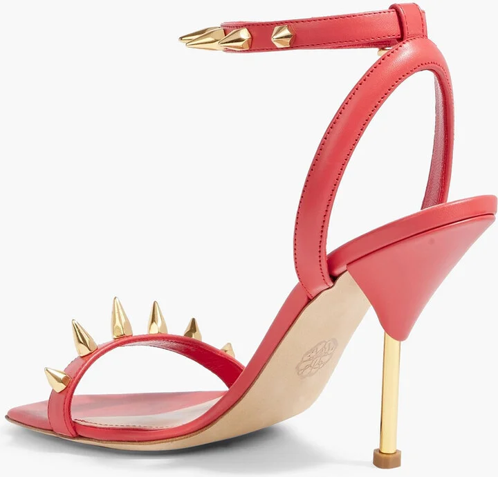 Spiked leather sandals - Image 3