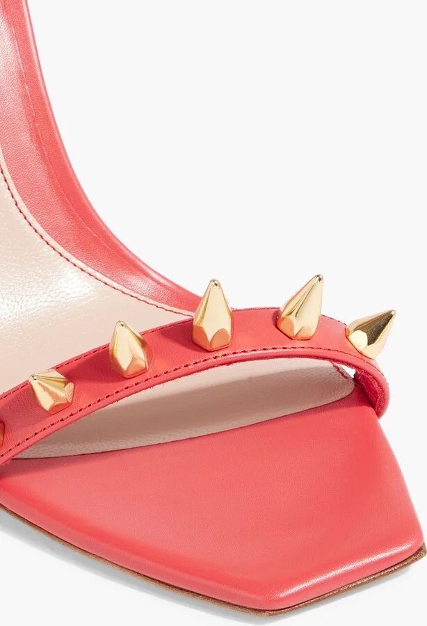 Spiked leather sandals - Image 4