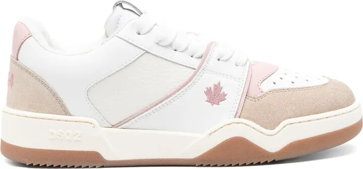 Spiker leather sneakers