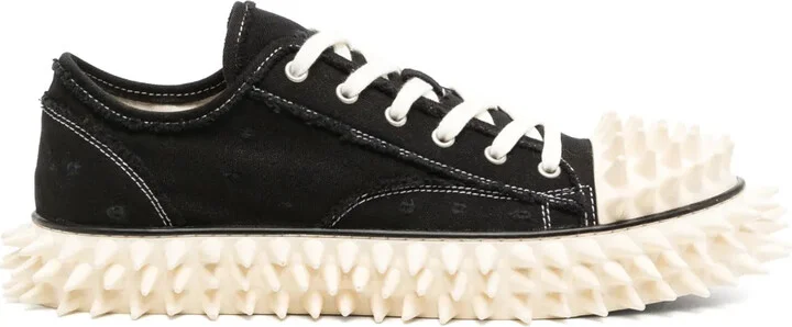 Spiky canvas sneakers
