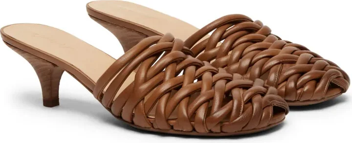 Spilla 45mm woven leather mules - Image 2
