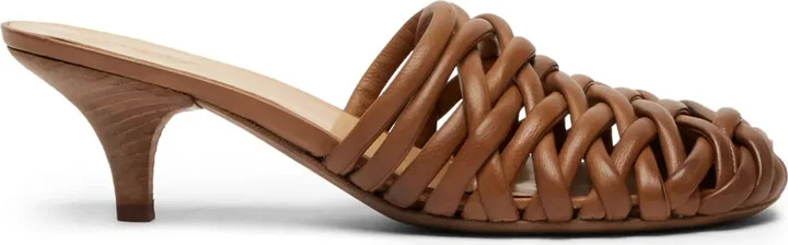 Spilla 45mm woven leather mules