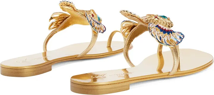 Spipiott embellished metallic sandals - Image 3