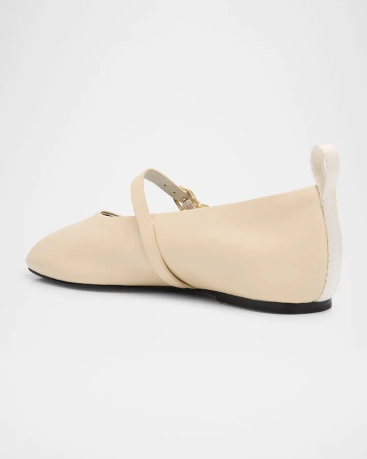 Spire Leather Mary Jane Ballerina Flats - Image 3