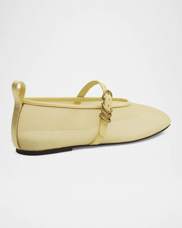 Spire Mesh Mary Jane Ballerina Flats - Image 2