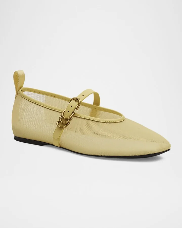 Spire Mesh Mary Jane Ballerina Flats - Image 3