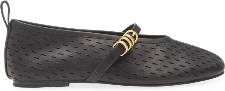 Spire Perforated Mary Jane Flat - Image 3