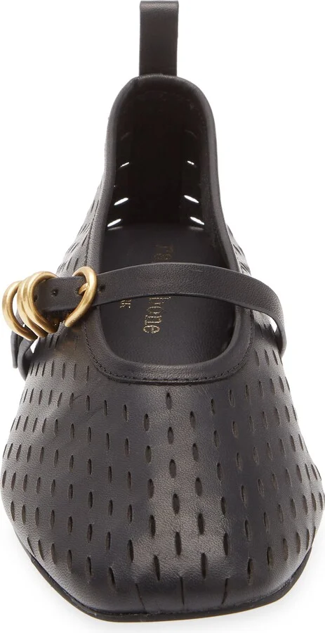 Spire Perforated Mary Jane Flat - Image 4
