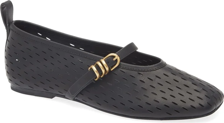 Spire Perforated Mary Jane Flat