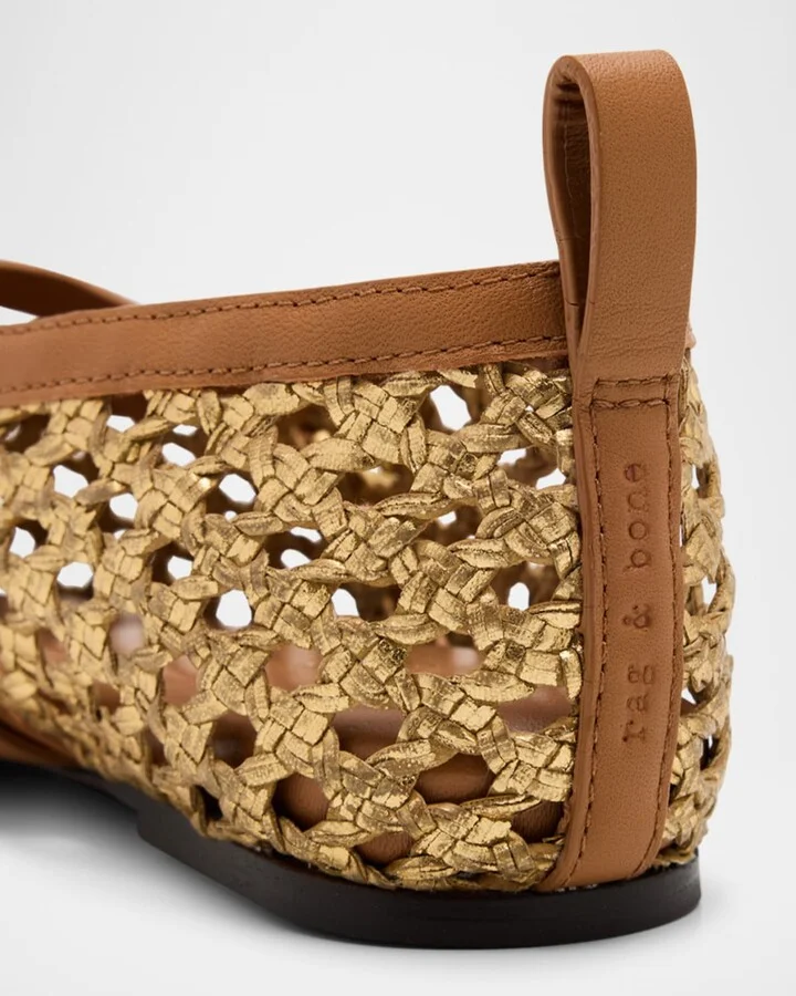 Spire Raffia Mary Jane Ballet Flats - Image 5
