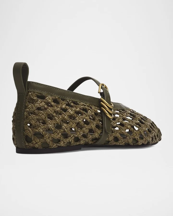 Spire Raffia Mary Jane Flats - Image 3