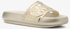 Splash Metallic Leather Slide Sandal - Image 2