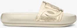 Splash Metallic Leather Slide Sandal - Image 3