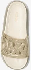 Splash Metallic Leather Slide Sandal - Image 4